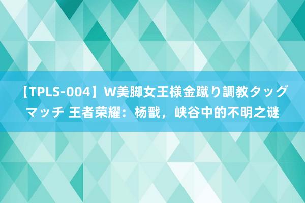 【TPLS-004】W美脚女王様金蹴り調教タッグマッチ 王者荣耀：杨戬，峡谷中的不明之谜