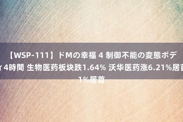 【WSP-111】ドMの幸福 4 制御不能の変態ボディ4時間 生物医药板块跌1.64% 沃华医药涨6